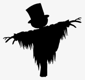 #silhouette #scarecrow #halloween #freetoedit - Silhouette Of A Scarecrow, HD Png Download, Free Download