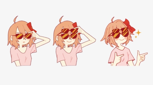 Doki Doki Literature Club Happy Thoughts Png - Face, Transparent Png, Free Download