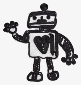 Nylon Rope Cartoon Robot Pattern Applique - Cartoon, HD Png Download, Free Download