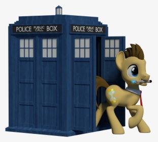 Picture Black And White D Artist Clawed - Doctor Whooves Tardis, HD Png Download, Free Download