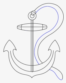 Transparent Cute Anchor Png - Line Art, Png Download, Free Download