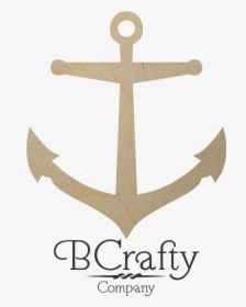 Wooden Anchor Cutout - Simple Navy Anchor, HD Png Download, Free Download