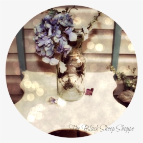 Mason Jar With Flowers - Artificial Flower, HD Png Download, Free Download