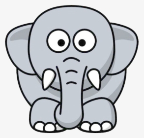 Outline Elephant Clipart, HD Png Download, Free Download