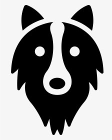 Border Collie Head - Dog Icons Vector Png, Transparent Png, Free Download