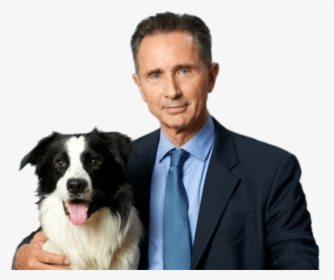 Thierry Lhermitte With Dog - Thierry Lhermitte, HD Png Download, Free Download