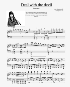 Deal With The Devil Kakegurui Piano, HD Png Download, Free Download