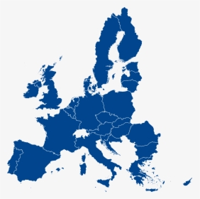 Europe Map Union Of Flag Member State Clipart - European Union Flag Map, HD Png Download, Free Download