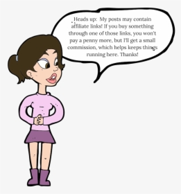 Girl Talking Clipart Speech Bubble, HD Png Download, Free Download