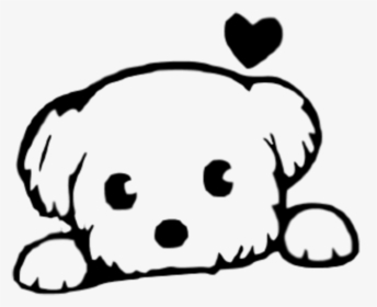 Cute Loving Dog Decal Toy Dog Breeds, Cookie Decorating, - Black And White Dog Stickers, HD Png Download, Free Download