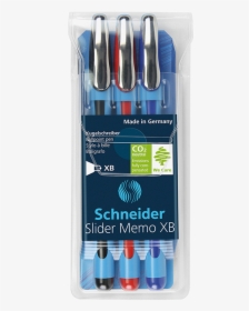 Schneider Memo Slider Xb Ballpoint Pen, HD Png Download, Free Download