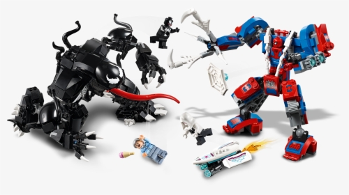 Spiderman Lego Set With Venom And Ghost Spider, HD Png Download, Free Download