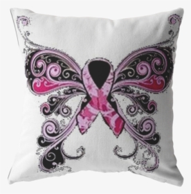 Transparent Breast Cancer Butterfly Png - Cushion, Png Download, Free Download