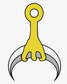 Talon Holding Crescent Moon Clip Arts - Clip Art, HD Png Download, Free Download