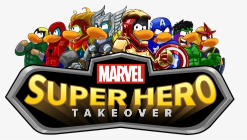 Club Penguin Marvel Takeover, HD Png Download, Free Download