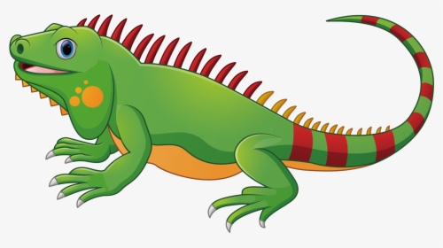 Drawn Reptile Green Iguana - Animal Alphabet I Is For Iguana, HD Png Download, Free Download