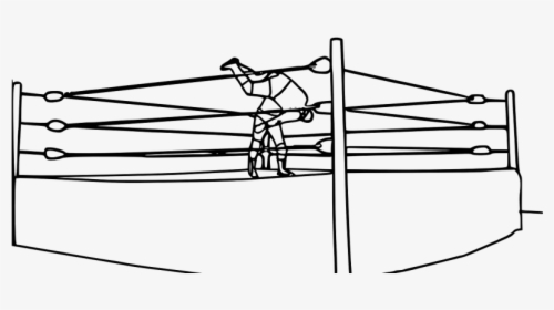 Wrestling Ring Coloring Pages, HD Png Download, Free Download