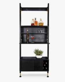 166 B Theo Wall Unit With Bar Counter V=1516683887 - Shelf, HD Png Download, Free Download