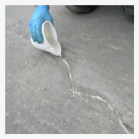 Transparent Crack Concrete - Clear Epoxy In Cracks, HD Png Download, Free Download