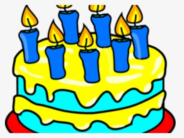 Candle Clipart Birthday Cupcake - Cake With Candles Clipart, HD Png Download, Free Download