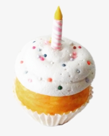 #cupcake #sprinkles #cake #happybirthday #birthday - Cupcake, HD Png Download, Free Download