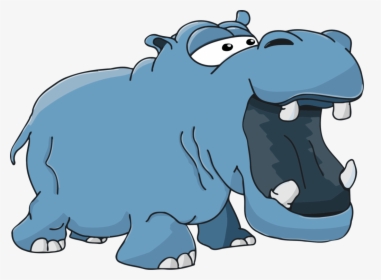Marine Mammal,wildlife,indian Elephant - Cartoon Animals With Mouth Open, HD Png Download, Free Download