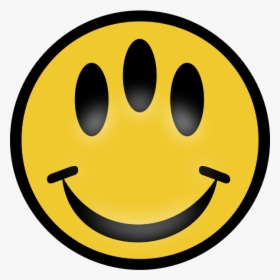 Vector Image Of Three Eyed Emoticon - Three Eyed Happy Face, HD Png Download, Free Download