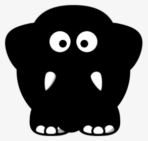 Cartoon Elephant Black Svg Clip Arts - Pink Elephant Clipart, HD Png Download, Free Download