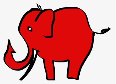 Cartoon Elephant Pic - ช้าง สี แดง การ์ตูน, HD Png Download, Free Download