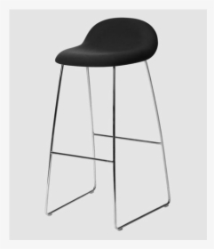 3d Counter / Bar Stool Front Upholstered Stool With - Bar Stool, HD Png Download, Free Download
