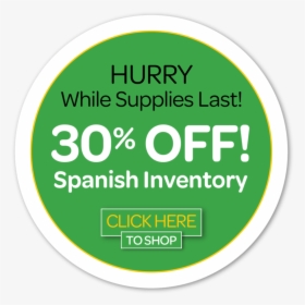 Spanish Inventory 30% Off, HD Png Download, Free Download