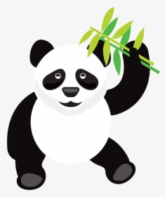 Panda Bear Svg Cut File - Simple Chinese Painting Panda, HD Png Download, Free Download