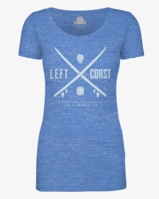 Left Coast Cross Board Shirt - Active Shirt, HD Png Download, Free Download
