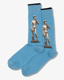 Men"s Michelangelo"s David Crew Socks"  Class="slick - Cartoon, HD Png Download, Free Download