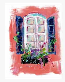 Coral Window On Paper - Still Life, HD Png Download, Free Download