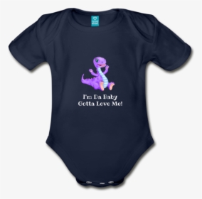 I"m Da Baby Dinosaur Organic Short Sleeve Baby Onesie - Infant Bodysuit, HD Png Download, Free Download