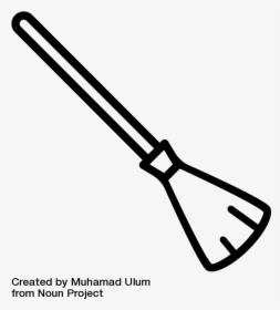 Harry Potter Broomstick - Broomstick Black And White Outline, HD Png Download, Free Download