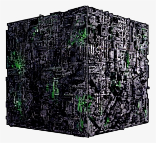 Borg%2bcube%2bemos - Death Star Borg Cube, HD Png Download, Free Download