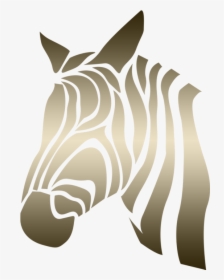 Horse Zebra Silhouette - Zebra Heads Silhouette, HD Png Download, Free Download