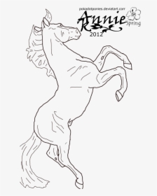 Galloping Horses Coloring Pages Rearing Horse Drawing - Free Coloring Pages Breyer Horse, HD Png Download, Free Download