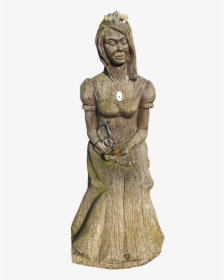 Woman Sculpture Holzfigur Free Photo - Figurine, HD Png Download, Free Download
