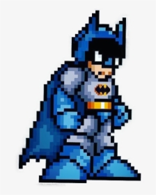 #stickergang #8bit #batman #the #dark #knight #blue - Mega Man Pixel Gif, HD Png Download, Free Download