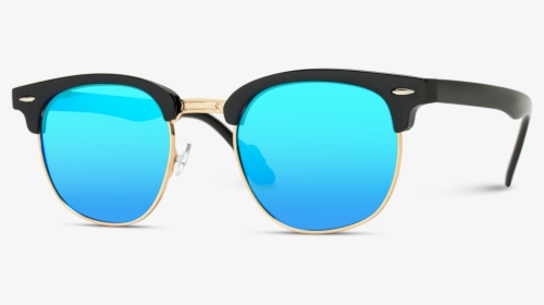 Theo Half Frame Polarized Lens Horn Rimmed Sunglasses - Reflection, HD Png Download, Free Download