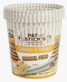 Cookies N Cream Caramel Pecan Ice Cream Tub - Chocolate Chip, HD Png Download, Free Download