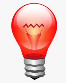 Red,lighting,light Bulb,incandescent Light Bulb,illustration,clip - Transparent Background Bulb Gif, HD Png Download, Free Download
