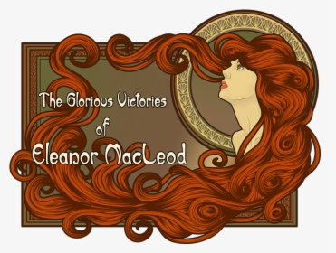 Art Nouveau Long Hair, HD Png Download, Free Download