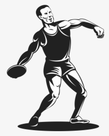 Throw Athlete Track And - Standing Throw In Discus, HD Png Download, Free Download