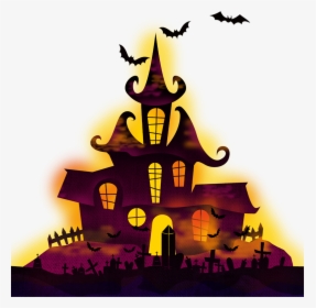 Tube Halloween, Maison Hantée Png Haunted House Png - Halloween Sales, Transparent Png, Free Download