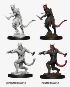 Wzk73338 Tiefling Rogue $4 - Painted Tiefling Rogue Miniature, HD Png Download, Free Download