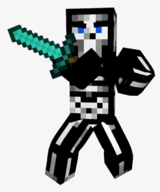 Minecraft Character Png - Minecraft Characters With Sword, Transparent Png, Free Download